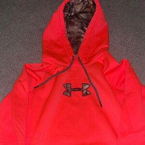 Under Armour Vibrant Red Hoodie with Logo